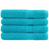 Cumpara ieftin Prosoape de sauna premium SOLUND 4 buc. turcoaz 80x200cm 600gsm