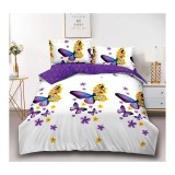 Cumpara ieftin Lenjerie de Pat 4 Piese - Bumbac Satinat - DNA85