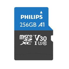 Card de memorie Philips FM25MP65B/00, MicroSDXC, 256GB, Clasa 10, UHS-I U3 + Adaptor SD