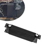 Radiator universal de ulei din aluminiu, 13 randuri, pentru motor si transmisie, 330 x 50 x 95 mm, -AN10 37 , negru