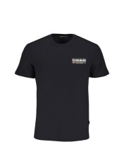 Tricou barbati, cu mini imprimeu, Regular fit, Negru (Marime: XL) foto