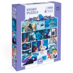 Puzzle poveste Frumoasa si bestia Djeco 100 piese