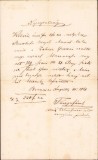 A1227 Act, 1868, Buziaș, cu timbru sec avocat Tunega Jozsef