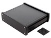 Carcasă universală aluminiu 146,6x129x41,6mm negru