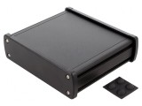 Carcasă universală aluminiu 146,6x129x41,6mm negru