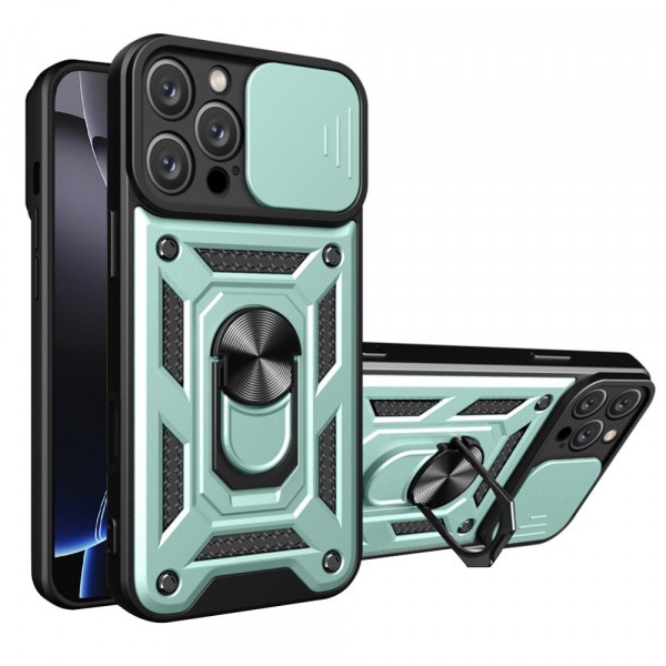 Husa pentru Apple iPhone 16 Pro Max, Techsuit, CamShield, Verde