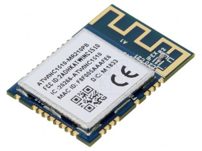 Modul WiFi IEEE 802.11b/g/n SPI UART SMD 21.7x14.7x2.1mm ATWINC1510 foto