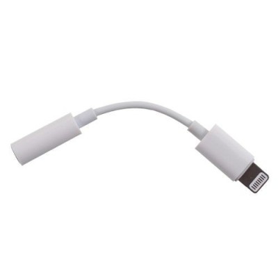 Adaptor Lightning 8 Pin - Jack Audio Casti iPhone XR XS Max XS X 8 Plus 8 7 Plus 7 Alb foto