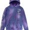 Hanorac cu gluga unisex Twitch, din bumbac 100%, cu efect tie-dye, regular fit, buzunar central, culoare mov, marimea 2XL Mov 2XL INTL