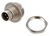 Conector M9 soclu tată aurit 125V IP67 4 PIN