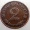 2.919 GERMANIA 2 REICHSPFENNIG 1939 F