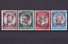 ✅ (S43) Germania Reich 1934 &quot; Cercetatori din colonii germane &quot; serie completa Michel 540/543 cota 38 Euro , stampilate