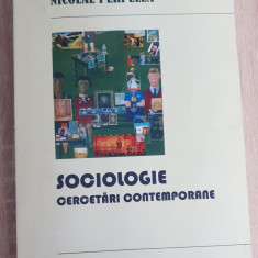 SOCIOLOGIE. Cercetări contemporane - Nicolae Perpelea