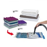 Sac Depozitare Haine, Magic Saver Bag, Fermoar Dublu, Capacitate 100x100 cm, Transparent, Oem