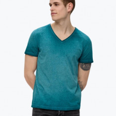 Tricou barbati cu anchior si croiala Regular fit verde petrol S, Verde petrol, S INTL, S (Z200: SIZE (3XSL -->5XL))