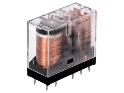 Releu Electromagnetic DPDT 12V 3A foto