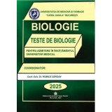 Biologie - Carol Davila. Teste de biologie pentru admiterea in invatamantul universitar medical 2025