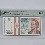 Bancnota 1000 Lei 1993, Gradata PMG 67 EPQ, UNC
