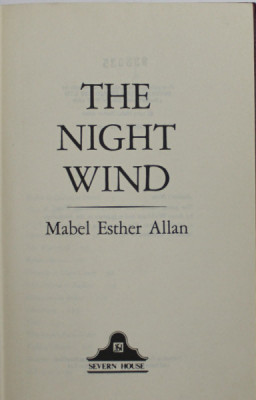 THE NIGHT WIND by MABEL ESTHER ALLAN , 1982 foto