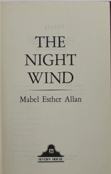 THE NIGHT WIND by MABEL ESTHER ALLAN , 1982