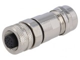 Mufă M12 12 pini mamă cablu IP67