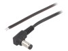 Cablu DC 5,5x2,1 mm Negru 2m, Bq Cable