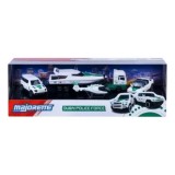MAJORETTE SET 4 MASINUTE DE POLITIE DUBAI METALICE MERCEDES AMG 7.5CM