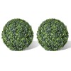 Arbusti Ornamentali Artificiali Bila pe Tulpina, 2 buc, 35 cm, Verde, Interior/Exterior