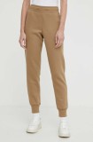 G-Star pantaloni de trening culoarea bej, uni