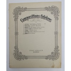 COMPOSITIONS CELEBRES - SEI NICHT BOS ! von ZELLER C. , PARTITURA , SFARSITUL SECOLULUI XIX