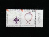 Croatia 2007 - Europa CEPT , Cercetasi, serie 2 valori,tabs, dantelate, MNH, Mi.805-806 , cota 2,7