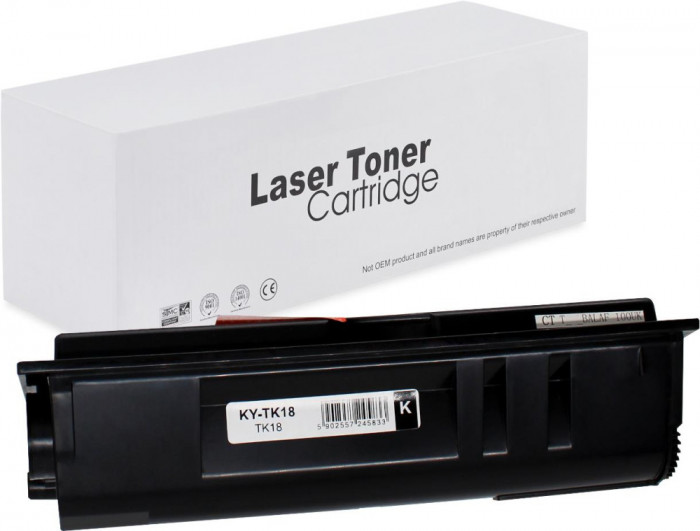 Toner de imprimanta pentru Kyocera , TK18 , Negru , 7200 pagini , neutral box