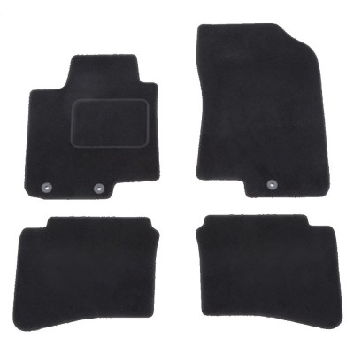 Set covorase auto mocheta Velor KIA RIO (UB), 09.2011-12.2016, negru, foto