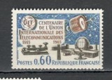 Franta.1965 100 ani UIT SF.484, Nestampilat