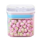 Cutie de Depozitare Alimente, Cyrax, Cutie de tip Container pentru Bucatarie, Cutie pentru Condimente, din PET ABS Silicon, 10 x 10 x 10.5 cm, 250 g,