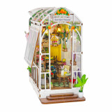 Cumpara ieftin Casa in miniatura 3D, Garden House, DIY, 21.8x13.6x23.2cm, Oem