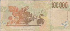 ITALIA CARAVAGGIO 100000 LIRE 1994 F foto