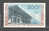 Senegal.1967 Posta aeriana-Aeroportul international Dakar-Yoff nedantelat MS.78, Nestampilat