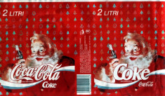 etichete Coca Cola - Mos Craciun, de colectie foto