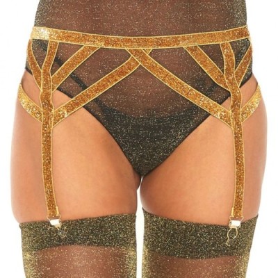 LEG AVENUE - LUREX ELASTIC GARTER BELT ONE SIZE foto