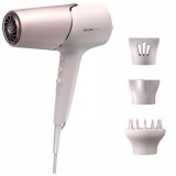 Uscator de par Philips Seria 5000 BHD530/20, 2300 W, 3 setari de caldura, 2 viteze, Tratament ionic Roz