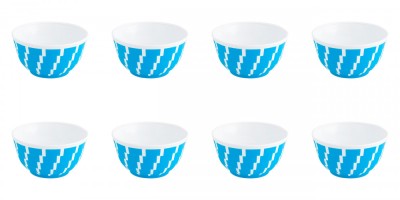 Set boluri, 8 piese, 350 ml, Plastic, Albastru turcoaz foto