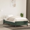 VidaXL Cadru de pat fără saltea, verde &icirc;nchis, 90x190 cm, catifea 347297