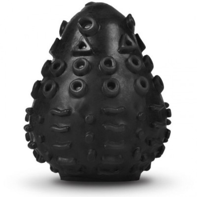 G-VIBE - REUSABLE TEXTURED MASTURBATOR EGG BLACK foto