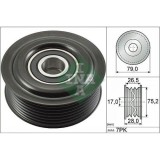 Rola intinzator curea Lexus Is 2 ( E2); Toyota Auris ( E15), Auris ( E18), Auris Estate ( E18), Avensis ( T25), Avensis Estate ( T25), Avensis Estate