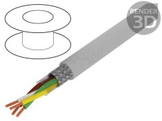 Cablu ecranat LiYCY 2x2x1mm2 tresa cupru cositorit foto
