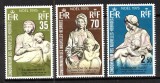 New Hebrides Fr 1975 - Crăciun, statui, serie neuzata