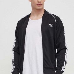 adidas Originals bluză bărbați, culoarea negru, cu imprimeu IM4545