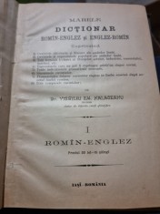 Marele dictionar roman englez si englez roman - Virgiliu Em. Hălăceanu