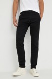 G-Star pantaloni bărbați, culoarea negru, cu fason chinos